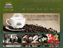Tablet Screenshot of estatecoffee.com.au